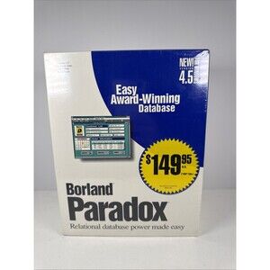 Borland Paradox V4.5 New/Sealed HTF